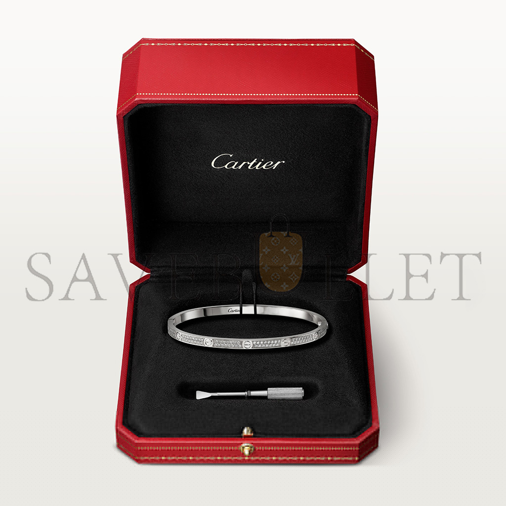 Ca*t*er  love bracelet, small model, paved n6710817
